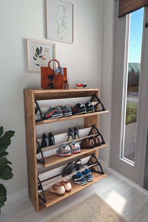 18-03-02 Decorative Shoerack PINE