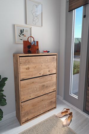 18-03-02 Decorative Shoerack PINE