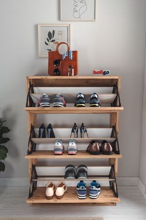 18-03-02 Decorative Shoerack PINE