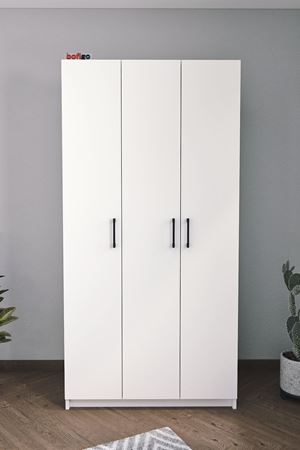 26-02-01 Wardrobe With 3 Doors WHITE