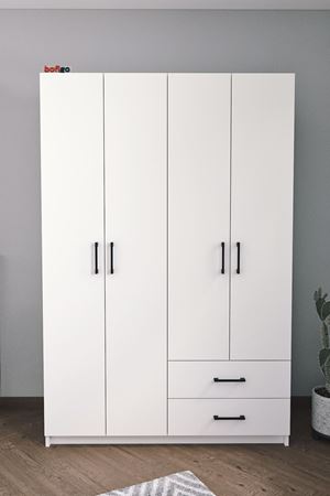 26-01-01 Wardrobe With 4 Doors WHITE