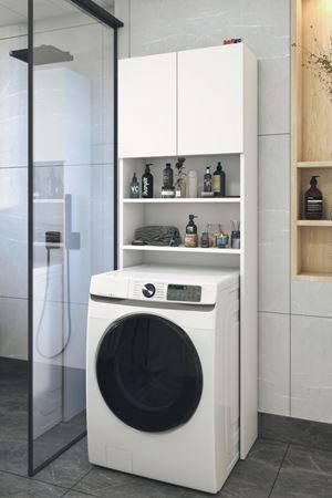 12-03-01 Washing Machine Cabinet WHITE