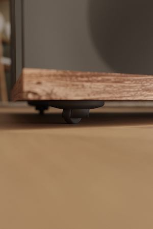 22-60-28 Wheeled Coffee Table PINE/ANTHRACITE