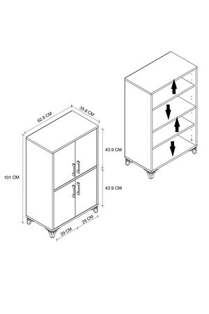 12-44-01 Nil Kitchen Cabinet WHITE