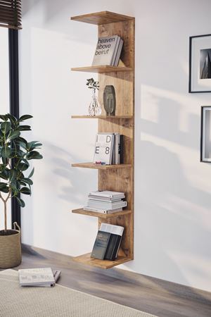 15-07-02 Wall Mounted Bookcase PINE