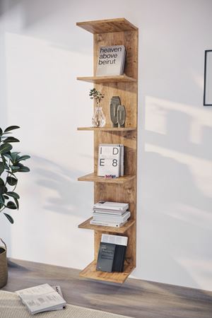 15-07-02 Wall Mounted Bookcase PINE