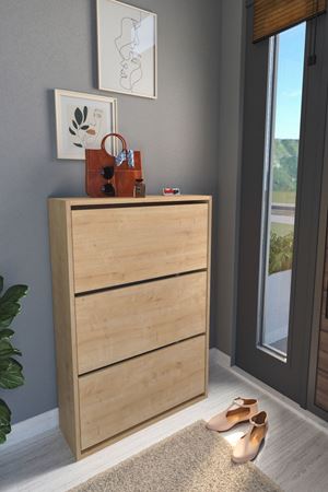18-03-14 Decorative Shoerack SAPPHIRE OAK
