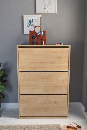 18-03-14 Decorative Shoerack SAPPHIRE OAK