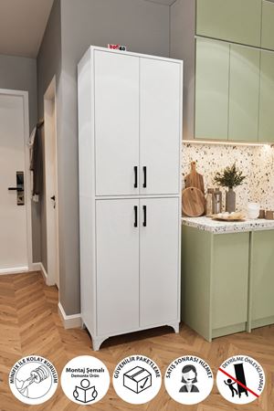 12-46-01 Nehir Kitchen Cabinet WHITE