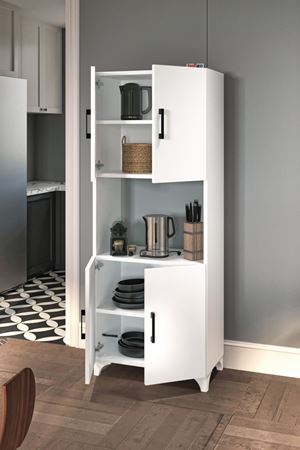 12-70-01 Ece Microwave Cabinet WHITE