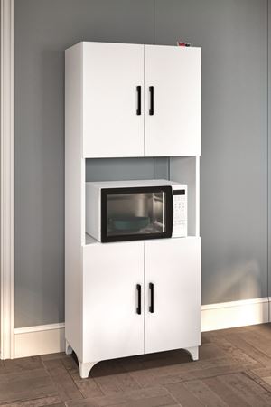 12-70-01 Ece Microwave Cabinet WHITE