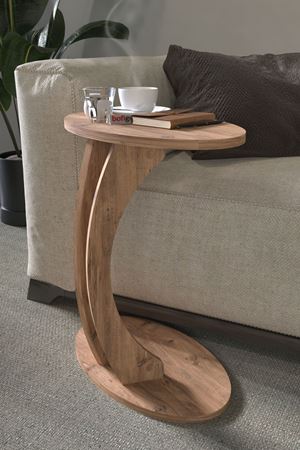 Bofigo Elips Sehpa C Sehpa Yan Sehpa Koltuk Sehpası Çam