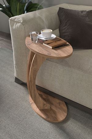 Bofigo Elips Sehpa C Sehpa Yan Sehpa Koltuk Sehpası Çam