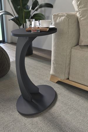 Bofigo Elips Sehpa C Sehpa Yan Sehpa Koltuk Sehpası Antrasit