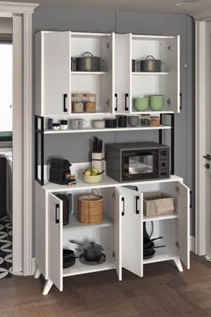 12-88-01 Multifunctional Defne Cabinet WHITE