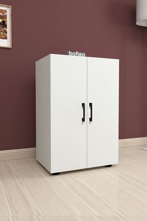 12-52-01 Folder Cabinet With 2 Shelves WHITE