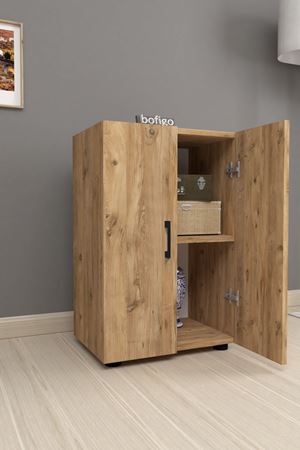 12-52-02 Folder Cabinet With 2 Shelves PINE