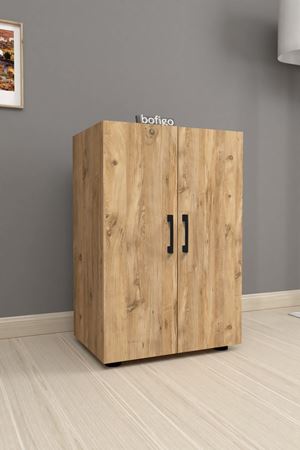 12-52-02 Folder Cabinet With 2 Shelves PINE