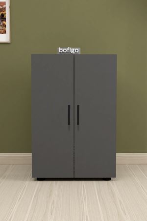 12-52-08 Folder Cabinet With 2 Shelves ANTHRACITE