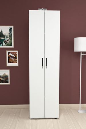 12-55-01 Folder Cabinet With 5 Shelves WHITE