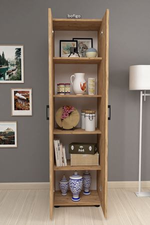 12-55-02 Folder Cabinet With 5 Shelves PINE