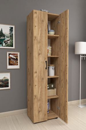 12-55-02 Folder Cabinet With 5 Shelves PINE