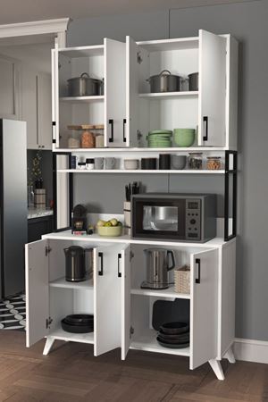 12-88-01 Multifunctional Defne Cabinet WHITE