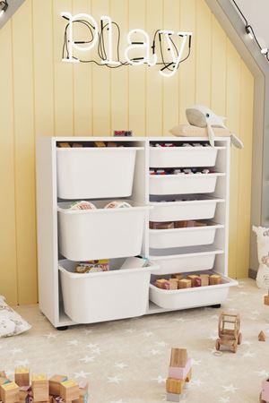 12-09-01 9 Baskets Multifunctional Cagla Cabinet WHITE