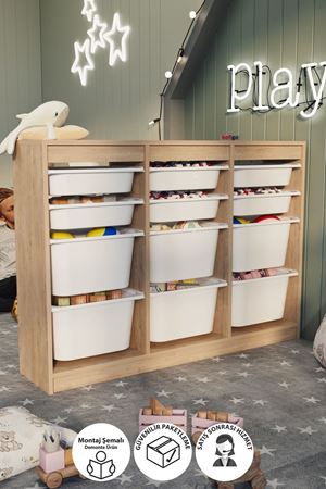 12-11-14 12 Baskets Multifunctional Lara Cabinet SAPPHIRE OAK