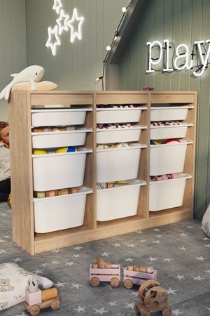 12-11-14 12 Baskets Multifunctional Lara Cabinet SAPPHIRE OAK