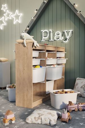 12-11-14 12 Baskets Multifunctional Lara Cabinet SAPPHIRE OAK