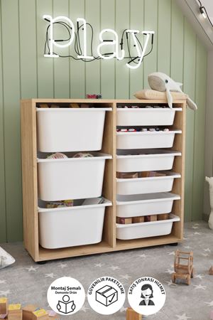 12-09-14 9 Baskets Multifunctional Cagla Cabinet SAPPHIRE-OAK