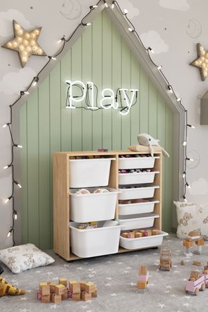 12-09-14 9 Baskets Multifunctional Cagla Cabinet SAPPHIRE-OAK