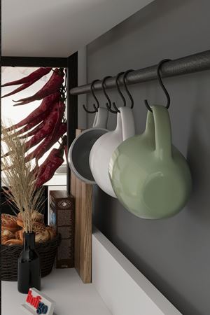 28-02-01 Vietnam Kitchen Stand With 2 Drawers WHITE