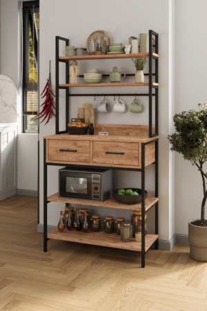 28-02-02 Vietnam Kitchen Stand With 2 Drawers PINE