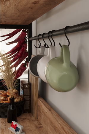 28-02-02 Vietnam Kitchen Stand With 2 Drawers PINE