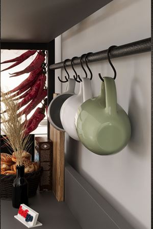 28-02-08 Vietnam Kitchen Stand With 2 Drawers ANTHRACITE