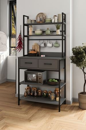 28-02-08 Vietnam Kitchen Stand With 2 Drawers ANTHRACITE