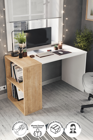 20-35-41 Smyrna Study Desk SAPPHIRE/WHITE