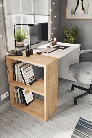 20-35-41 Smyrna Study Desk SAPPHIRE/WHITE