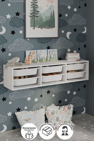 12-14-01 6 Baskets Multifunctional Sahra Cabinet WHITE