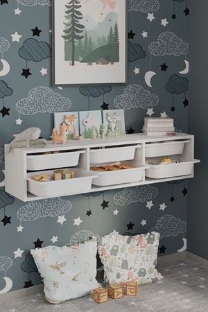 12-14-01 6 Baskets Multifunctional Sahra Cabinet WHITE