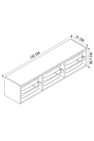 12-14-01 6 Baskets Multifunctional Sahra Cabinet WHITE
