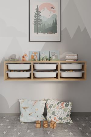 12-14-14 6 Baskets Multifunctional Sahra Cabinet SAPPHIRE OAK