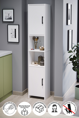 12-26-01 Alya Bathroom Cabinet WHITE