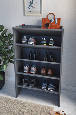 18-05-08 5 Shelves Shoerack ANTHRACITE