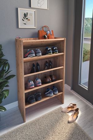 18-05-02 5 Shelves Shoerack PINE