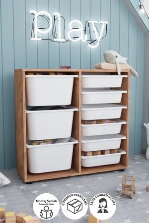 12-09-02 9 Baskets Multifunctional Cagla Cabinet PINE