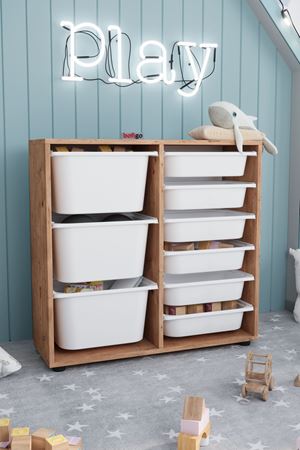 12-09-02 9 Baskets Multifunctional Cagla Cabinet PINE