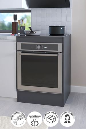 12-99-08 Built-In Oven Cabinet ANTHRACITE